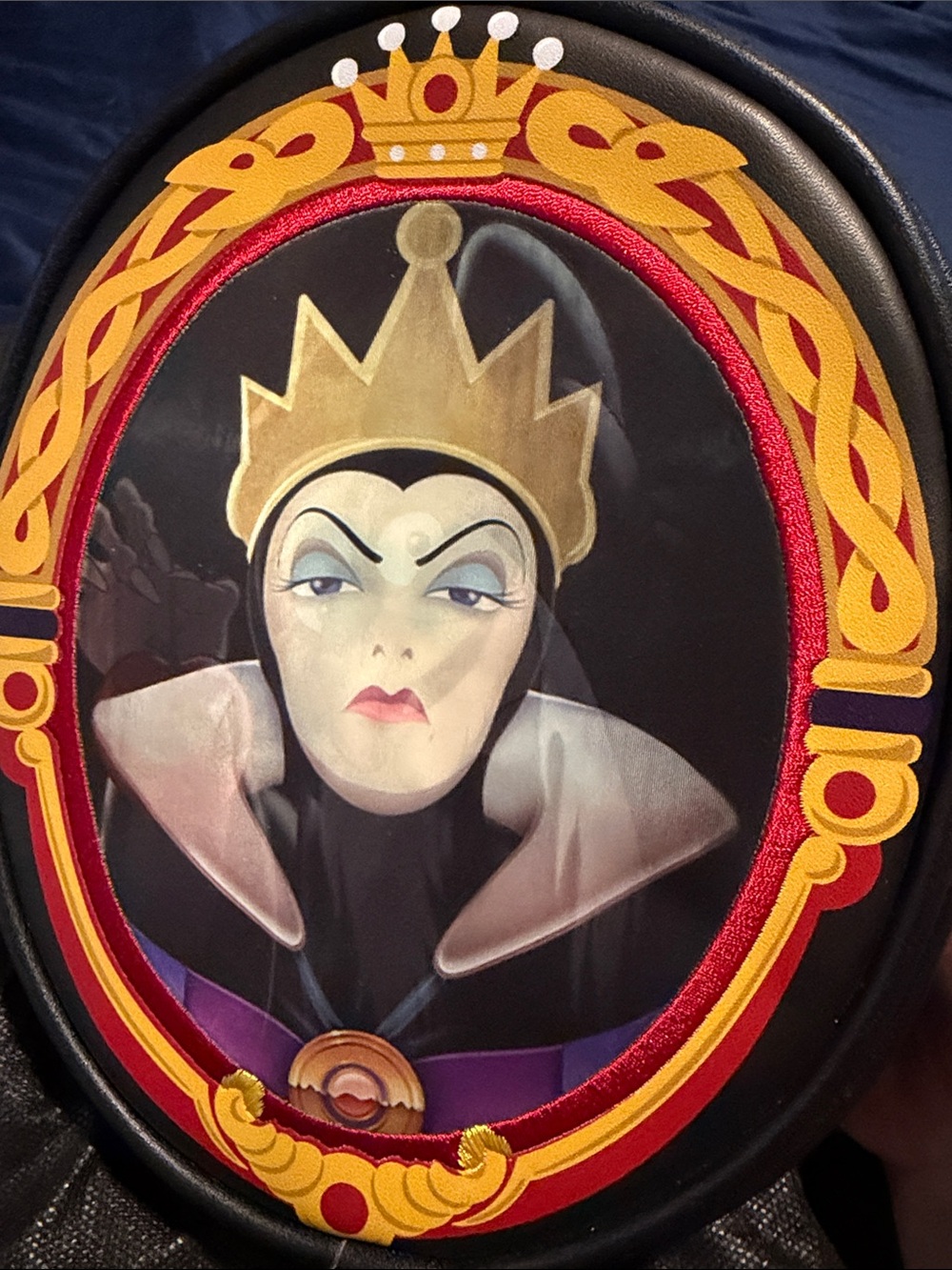 Brighton Evil Queen Compact Mirror - Black, Gold, Red, Purple